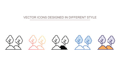 Garden icon design with white background stock illustration