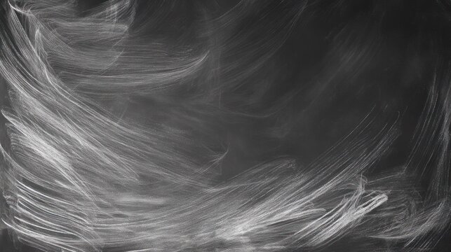 Creative monochrome chalk artwork with dynamic textured elements