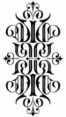 Decorative flourish vector illustration ornate design element calligraphy vintage art nouveau swirl graphic 100 vector illustration