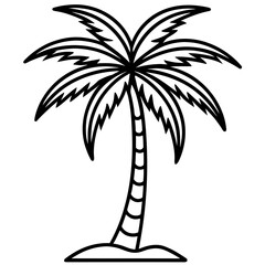 Obraz premium Tropical Palm Icon