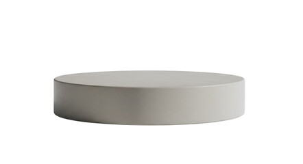 Minimal round pedestal display stand isolated