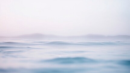 Obraz premium Soft Waves in the Hazy Ocean