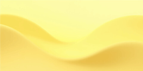 Elegant Yellow Pastel Abstract Waves with Radiant Soft Flow for Warm Creative Background