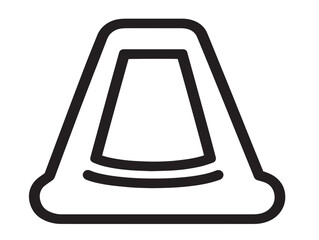 Vector line speaker icon in minimalist style