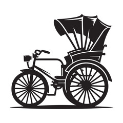 Fototapeta premium vintage bicycle vector illustration