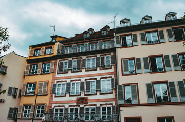 Fototapeta premium Old architectural building in the city of Strasburg. Cityscape