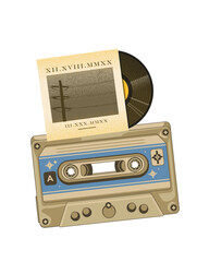 retro radio cassette player