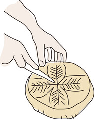 Découpage de la galette des rois