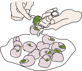 Illustration d'escargots de bourgogne