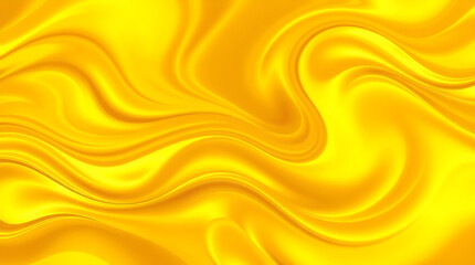 Obraz premium Abstract orange and gold liquid waves create a soft, flowing silk-like texture in this vibrant background design