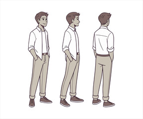 Group of diverse businesspeople in suits standing together, representing a successful corporate team
