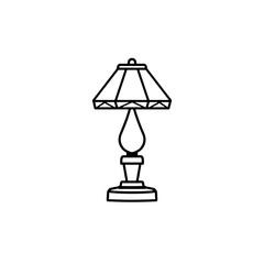 Obraz premium Illustration of a classic desk lamp, perfect for studying or reading at night.