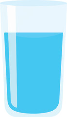 Clear Glass Water Minimalist Illustration