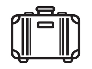 Modern travel icon in clean vector line format