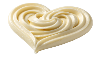 Heart shaped frosting swirl cake decoration valentine's day dessert sweet treat creamy icing love symbol