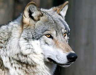 Close-up of a wolf portrait