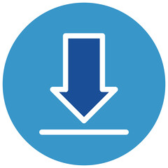 Download  Glyph Blue Icon