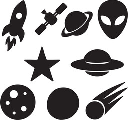 A vector illustration set of hipster fashion accessories including a hat, glasses, and mustache icons