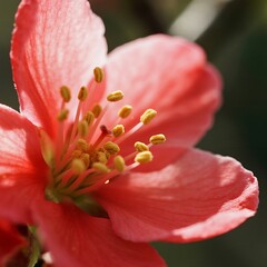 close up of a pink tulip