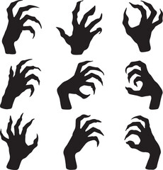 Black animal silhouettes and tribal vector designs for tattoo illustrations, including cats, wolves, and dragons