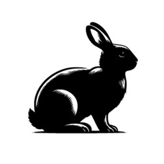 Happy Cute Bunny Rabbit Cartoon Vector Illustration