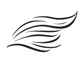 Clean wind gust icon in minimalist vector illustration