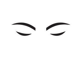 Wink emoji icon in elegant minimal vector drawing