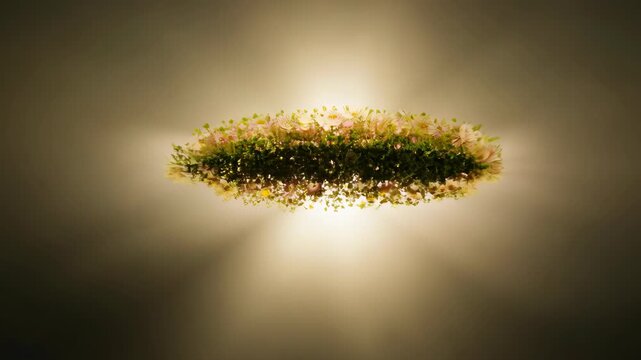 Lovely flowers and green foliage form a welcoming word. A warm, decorative greeting from nature.