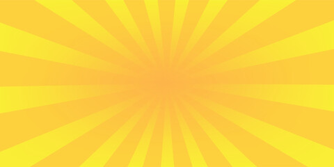 Obraz premium Orange Sunburst Pattern with yellow Background. Rays. Radial. Summer Banner. Exploding star burst texture japanese radius cartoon pattern abstract eps editable vector