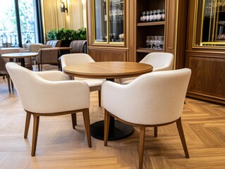 Fototapeta premium Stylish Furniture Arrangement in Modern Lobby