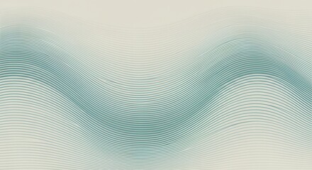 Abstract background featuring teal and white wavy lines creating a sense of depth and movement effect