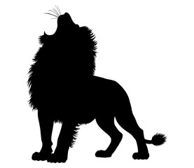 Roaring Lion Silhouette