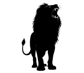 Roaring Lion Silhouette