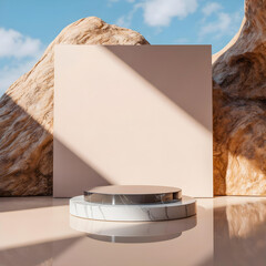 Product Showcase Stage Background with Soft Lighting