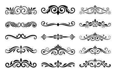 Ornate decorative flourishes and dividers swirls
