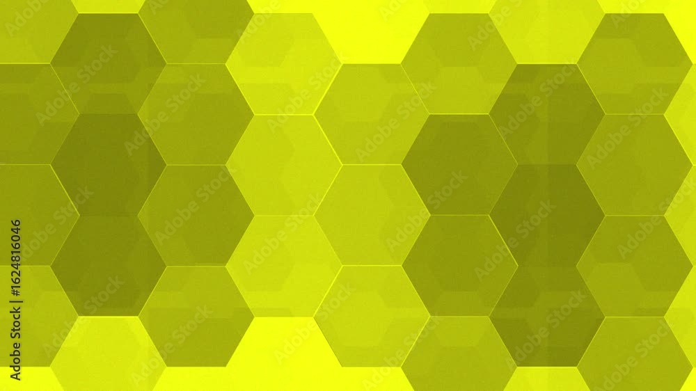 Poster dynamic hexagon pattern: vibrant lime green abstract background