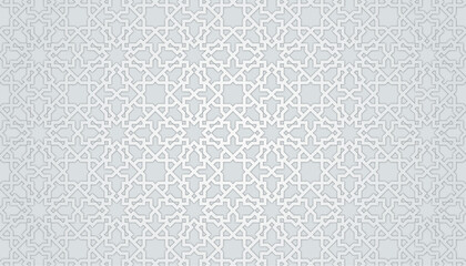 Seamless Arabic pattern background. Arabian style Islamic ornamental Vector illustration.	