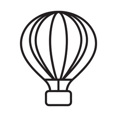 Vintage Hot Air Balloon – Retro Style Vector Art