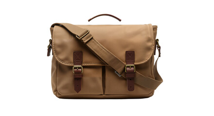 Naklejka premium Canvas Bag with Leather Accents – Timeless, Durable, and Stylish