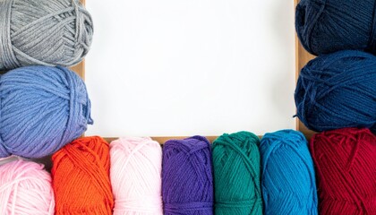 Background of wool yarn, knitted yarn, can also be used as a yarn frame. Knitting
