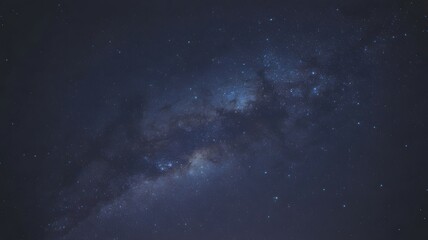 A breathtaking view of the milky way galaxy stretching across the dark night sky filled with countless stars and nebulae