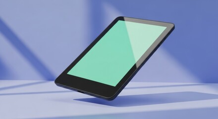 Modern Smartphone with Large Touchscreen Display in Bright Studio Setting