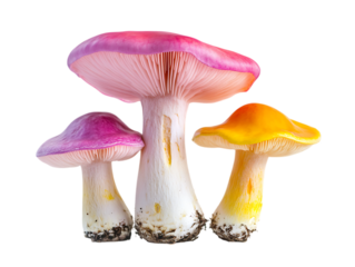  colorful mushroom with pink