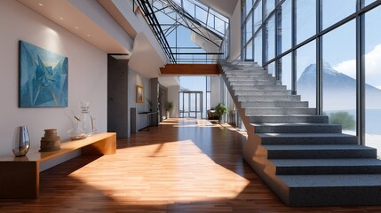 Obraz premium A modern house designed 