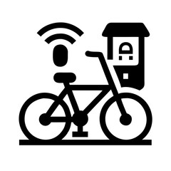 Craft a detailed silhouette of a Smart City Infrastructure