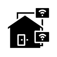 Craft a detailed silhouette of a Smart City Infrastructure