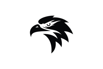 eagle head logo icon vector illustration	