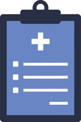 Obraz premium Medical Checklist Clipboard Icon Graphic