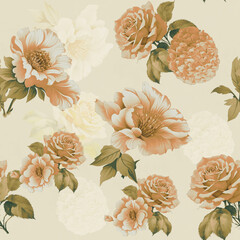 all over design. digital print design. Flower design.all over print.Watercolor iris flowers and abstract illustration. Seamless pattern. Summer, spring design for wallpapers, lights, textiles, texture