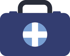 Obraz premium First Aid Kit Icon: Medical Emergency Graphic